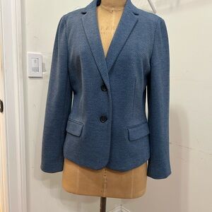 Talbots NWT Women's fully lined Blue checked Blazer